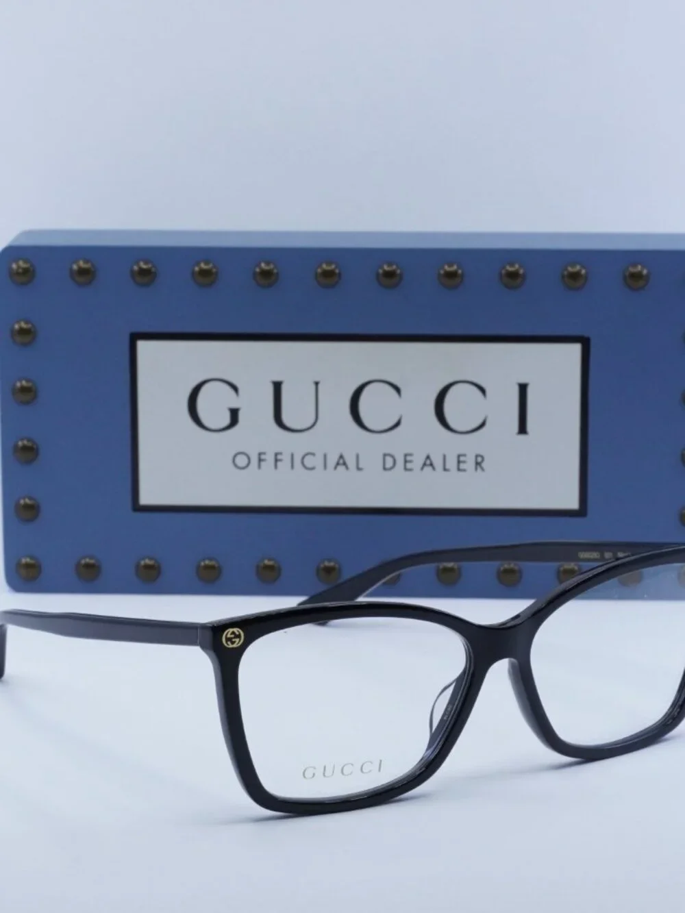 Gucci GG0025O 001 Cat Eye Eyeglasses - Black